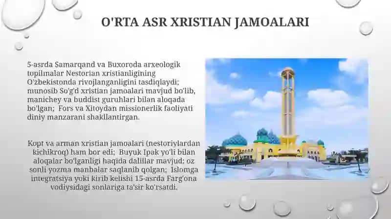 Oʻzbekistonda xristianlik dini tarqalishi tarixi 4