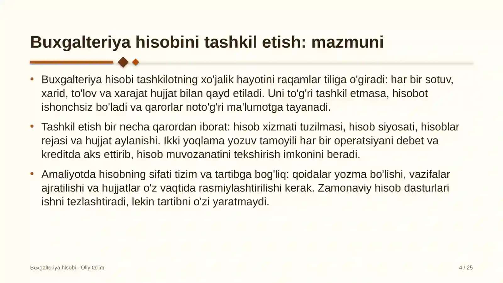 Doktoranturada buxgalteriya hisobini tashkil etish 4