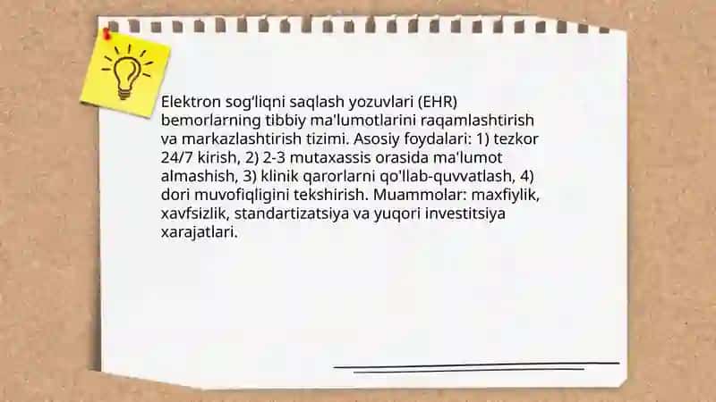 Telemeditsina va masofaviy konsultatsiyalar 4