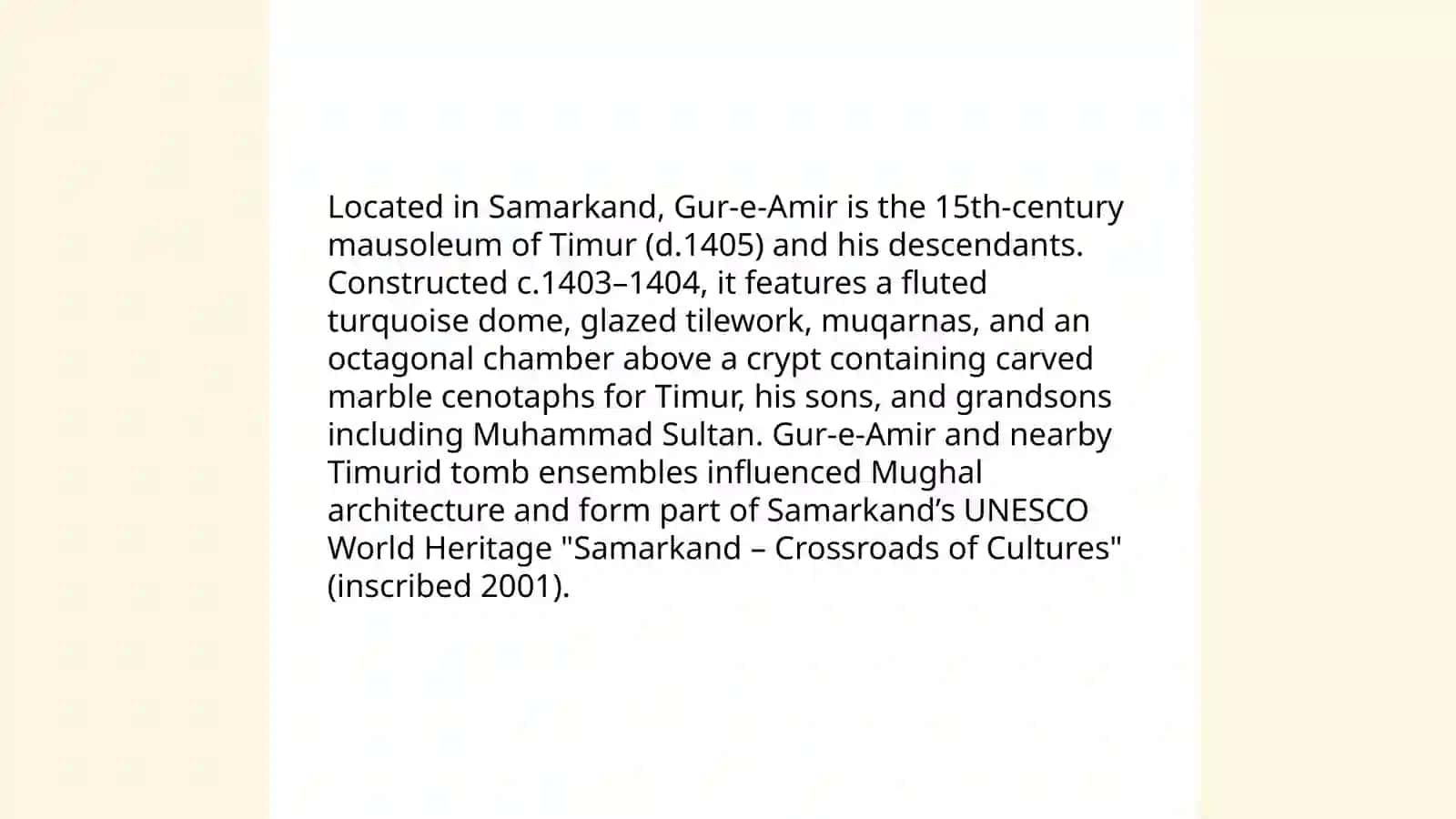Cultural heritage of Uzbekistan 4