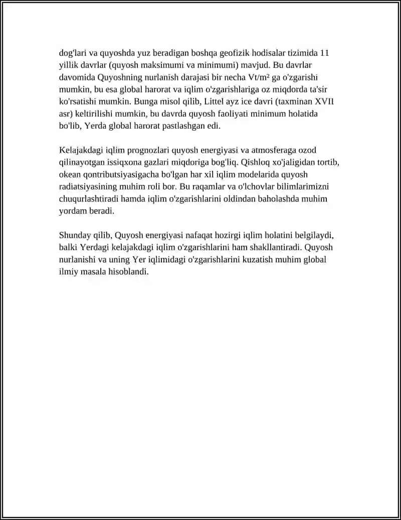 QUYOSH ENERGIYASINING YERGA TA’SIRI 4