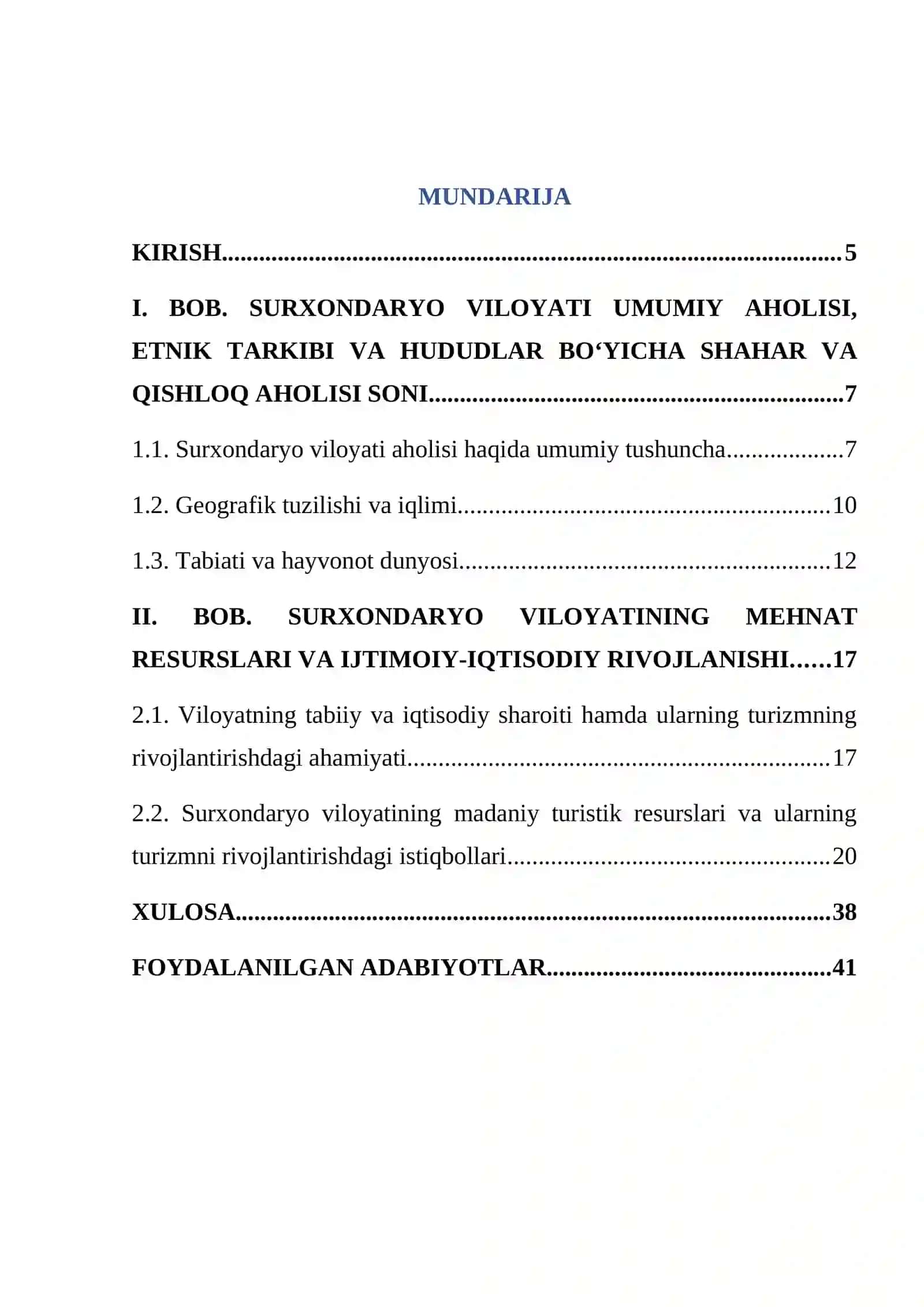 Surxondaryo viloyati aholisi va mehnat resurslari 4