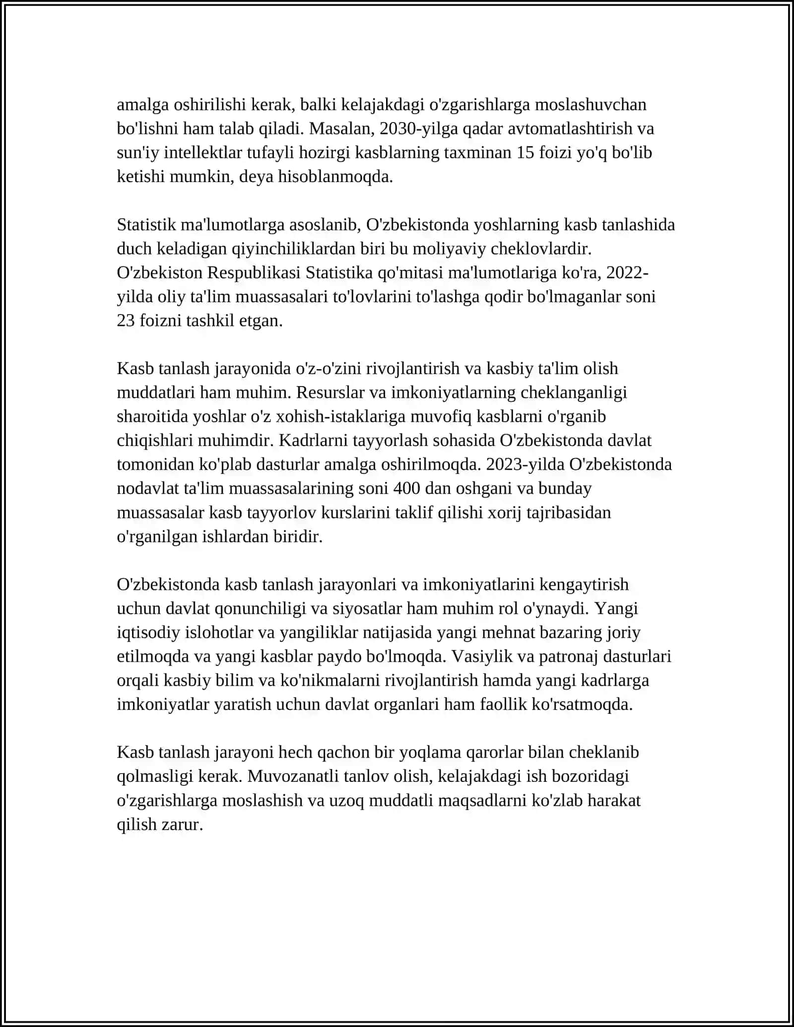 KARYERANI REJALASHTIRISH 4