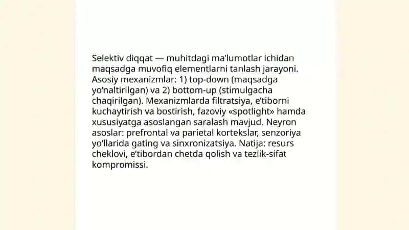Diqqat va sezgi 4
