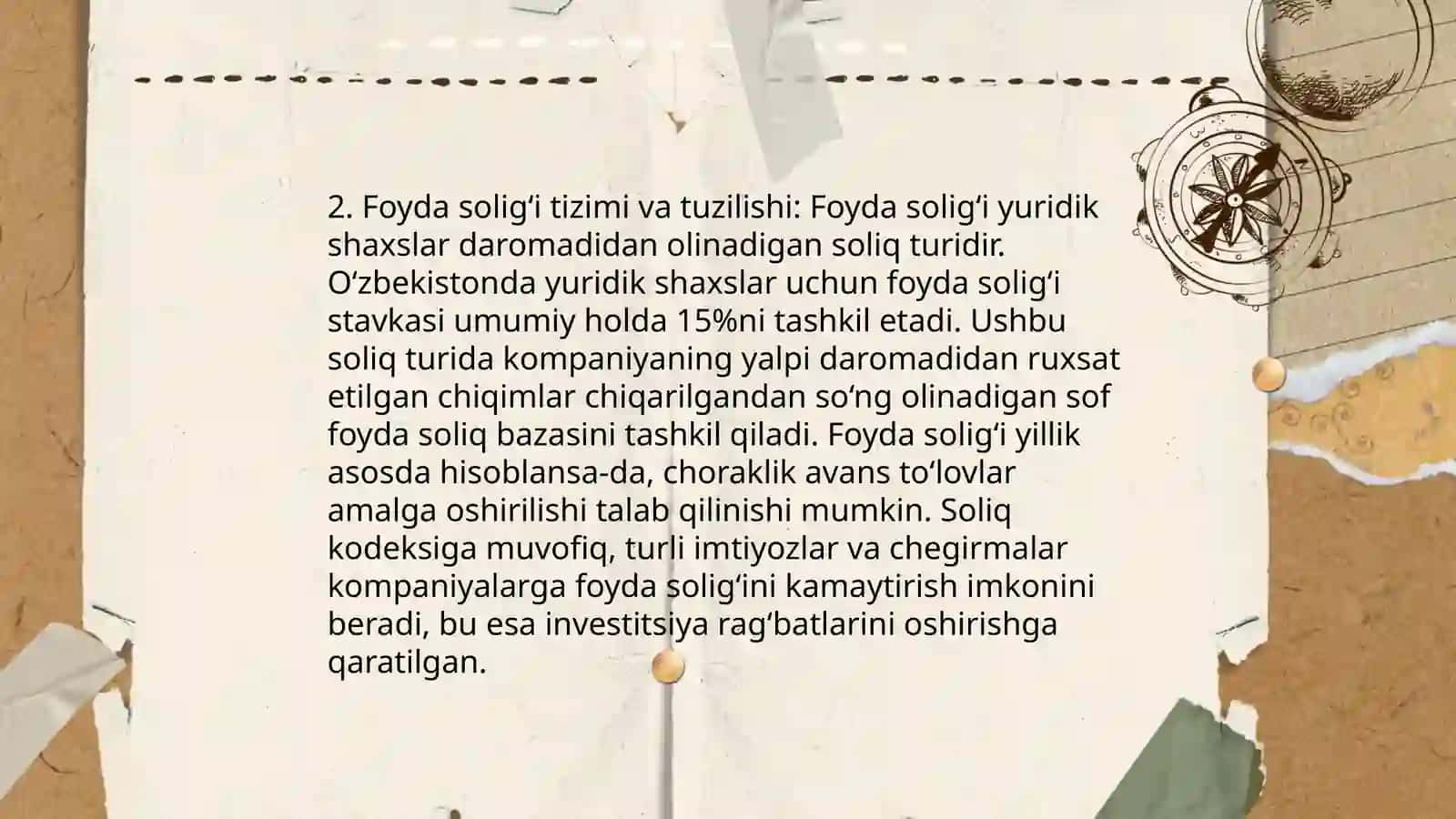 Foyda soliği tarixi 4