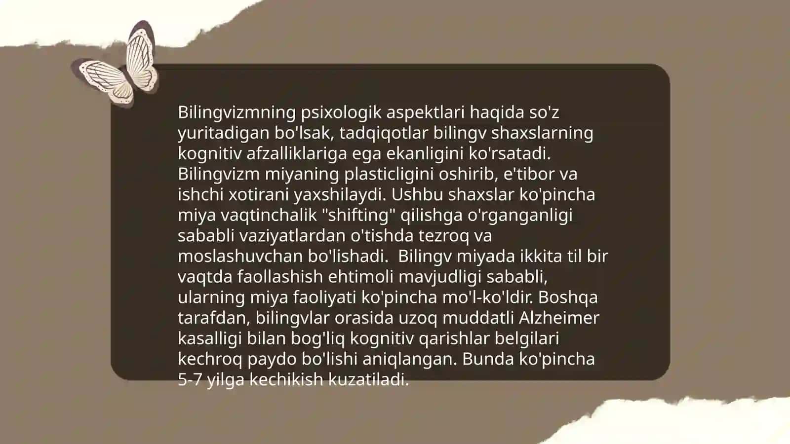 Til aloqalari. Bilingvizm va interferensiya 4