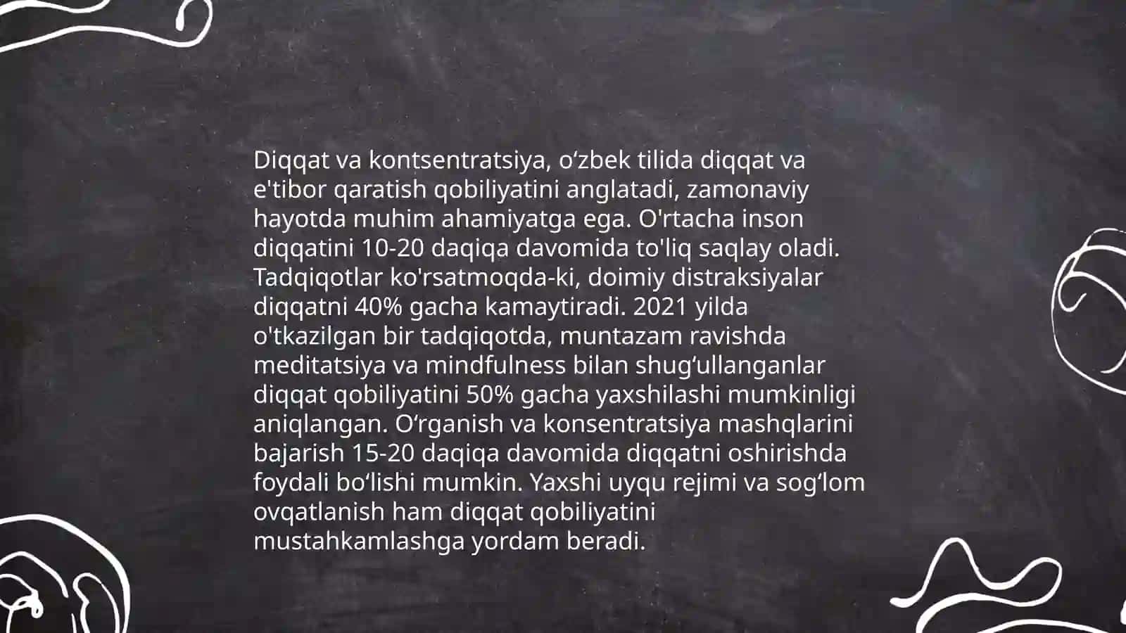 Diqqatni jamlash usullari 4