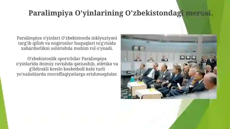 Paralimpiya O'yinlarining O'zbekistondagi merosi 4