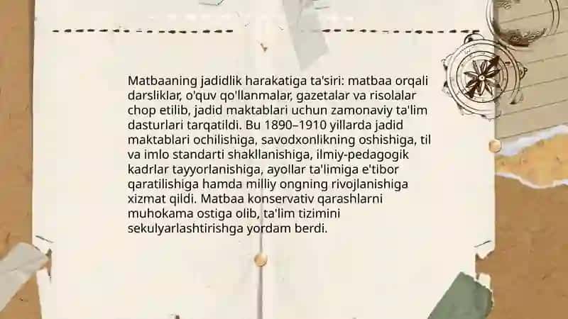 Matbaachilikning ijtimoiy ahamiyati 4
