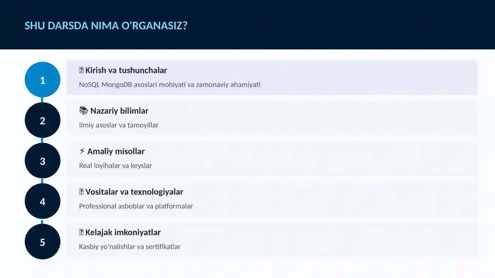 NoSQL MongoDB asoslari 4