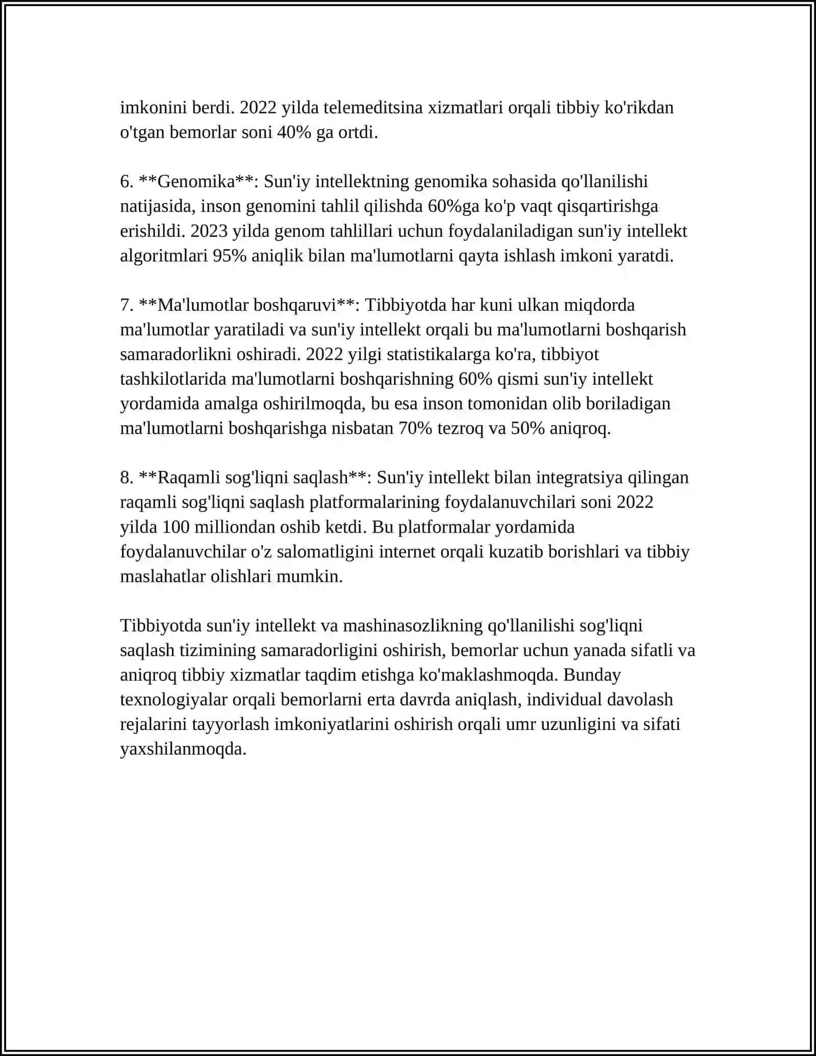 ZAMONAVIY TIBBIYOT TEXNALOGIYALARI 4