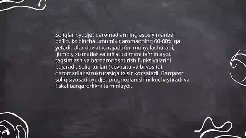 Soliqlarning makroiqtisodiy mohiyati va ro`li 4