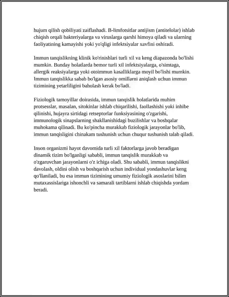 IMMUN TANQISLIKNING FIZIOLOGIK ASOSLARI 4