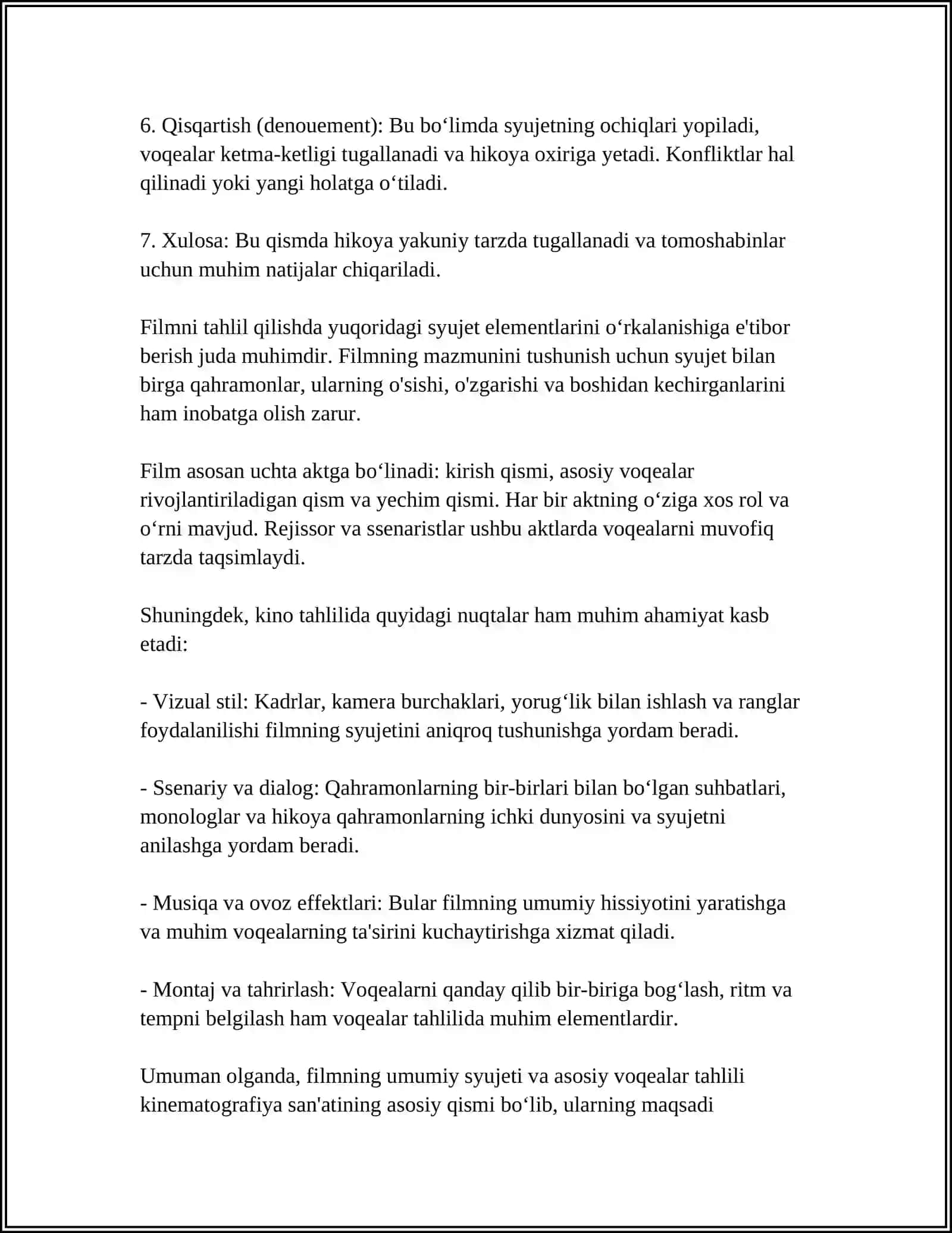 YOLG'ON GIRDOBI FILMI TAHLILI 4