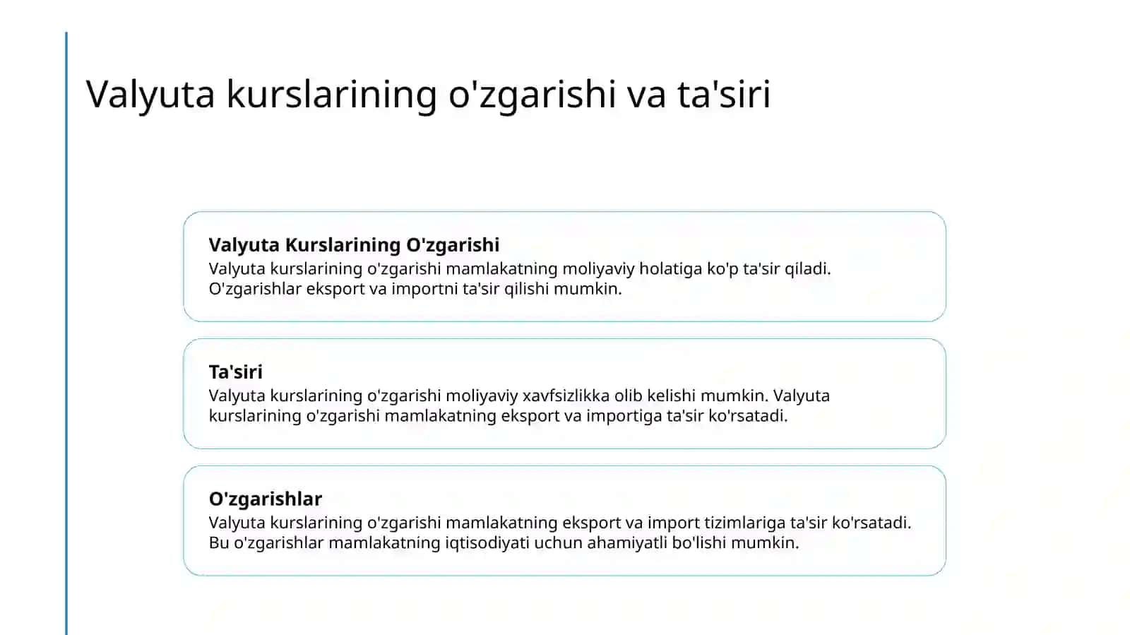 Toʻlov balansi va Valyuta kursi 4
