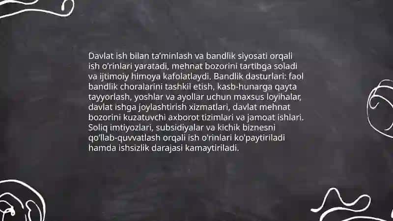 Davlatning aholi turmush darajasini oʼstirishdagi roli 4