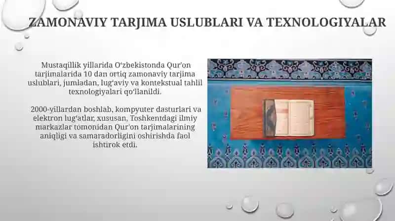 Mustaqillik Yillarida Qur'on Tarjimalari 4