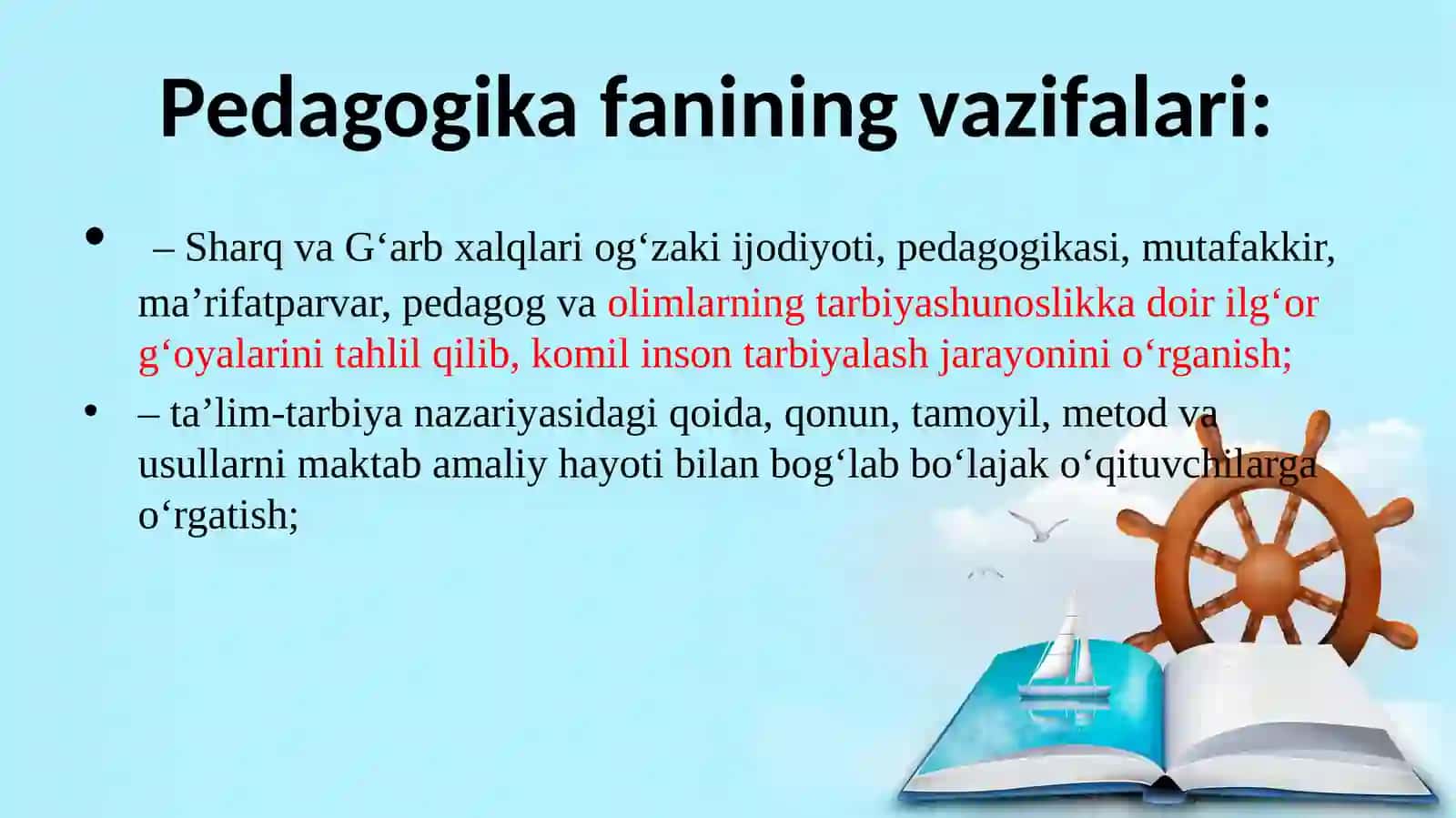 Tarbiya fanining maqsad va vazifalari 4