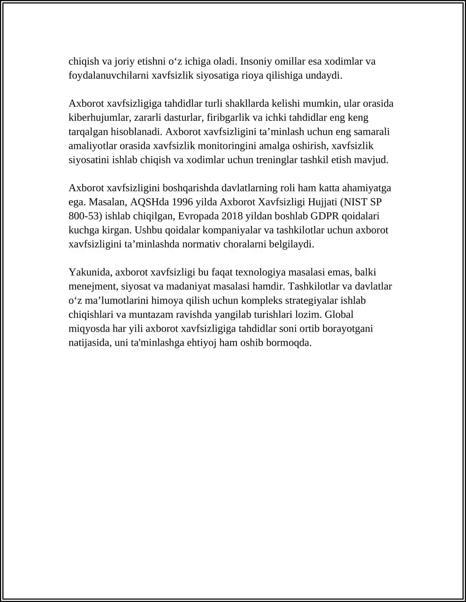 KOMPYUTER TIZIMLARINING XAVFSIZLIGI 4