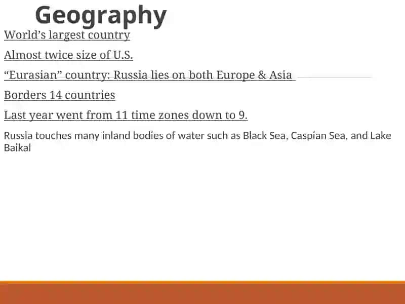 A Vast Land: Climate and Geography of Russia 4