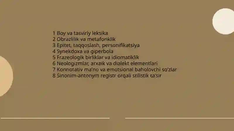 Badiiy uslub va uning xususiyatlari 4