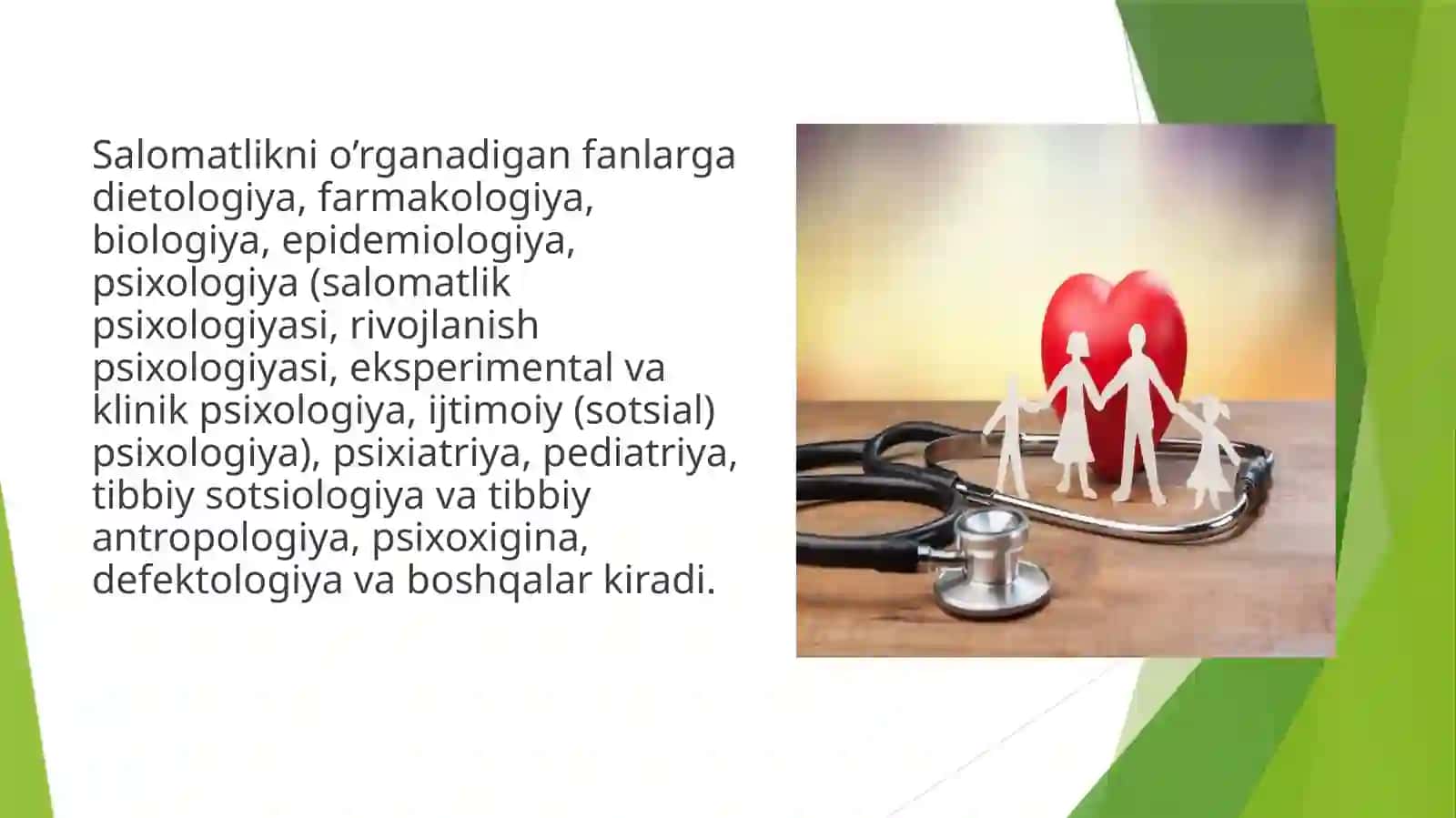 Salomatlik(sog’lik). Gospital pedagogika 4