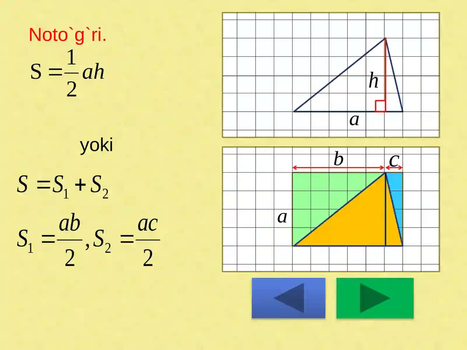 Geometrik masalalar yechish metodlari haqida 4