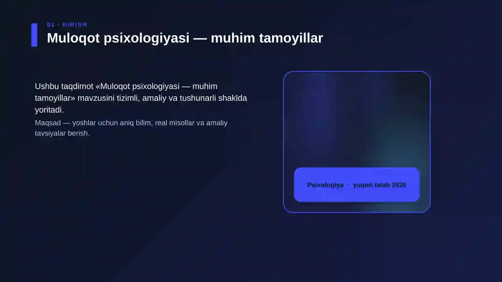 Muloqot psixologiyasi — muhim tamoyillar 4