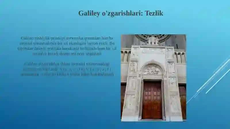 Galiley Transformasiyalari 4