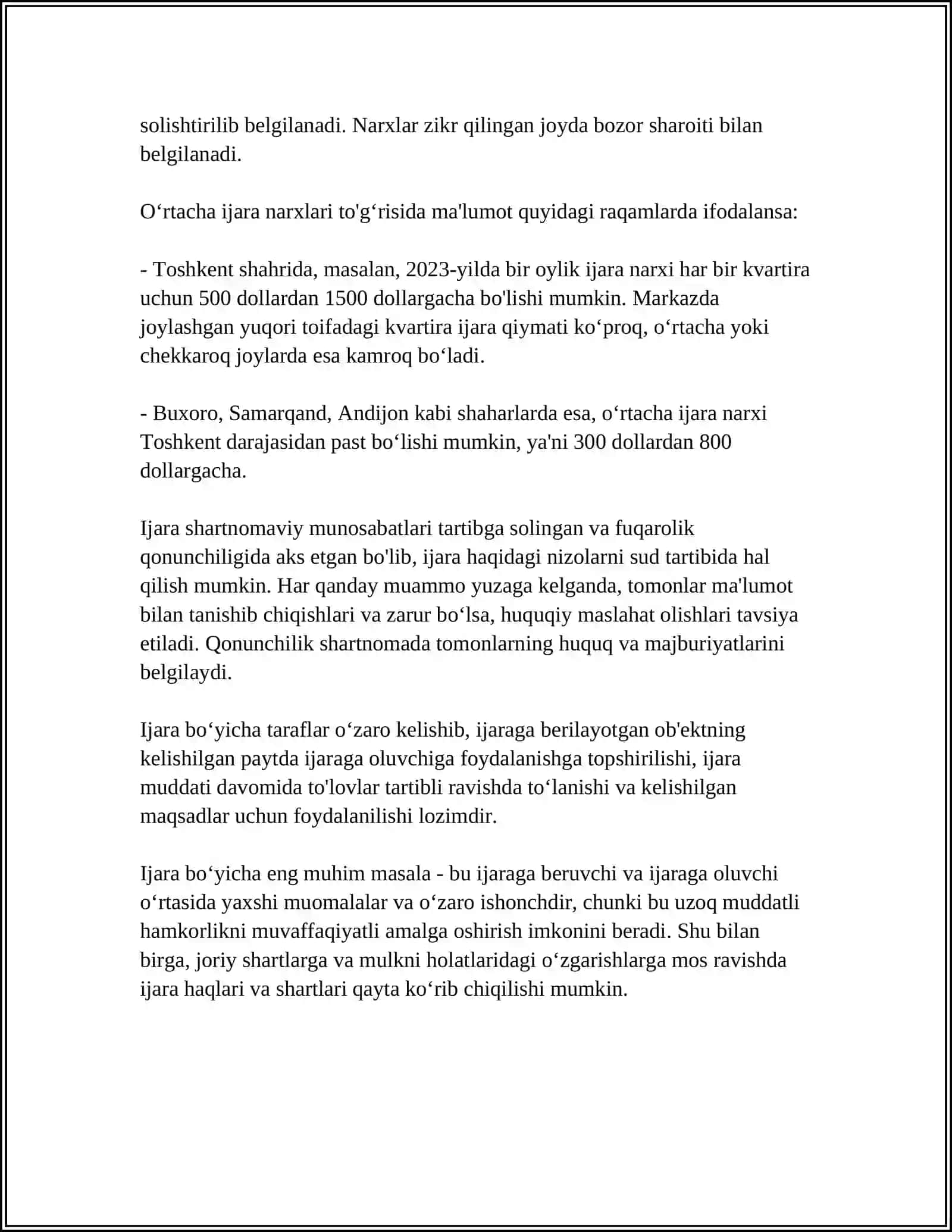 IJARA HAQQI VA UNI TO'LASH TARTIBI 4
