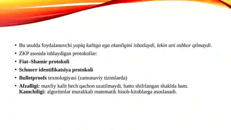 Ochiq kalitli kriptoalgoritmlarga asoslangan autentifikatsiya protokollari 4