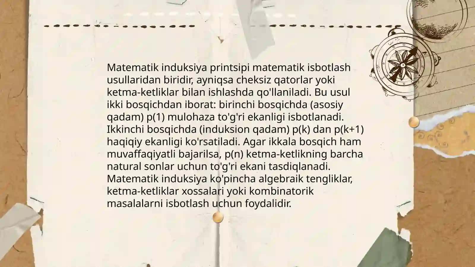 Matematik induksiya usuli 4