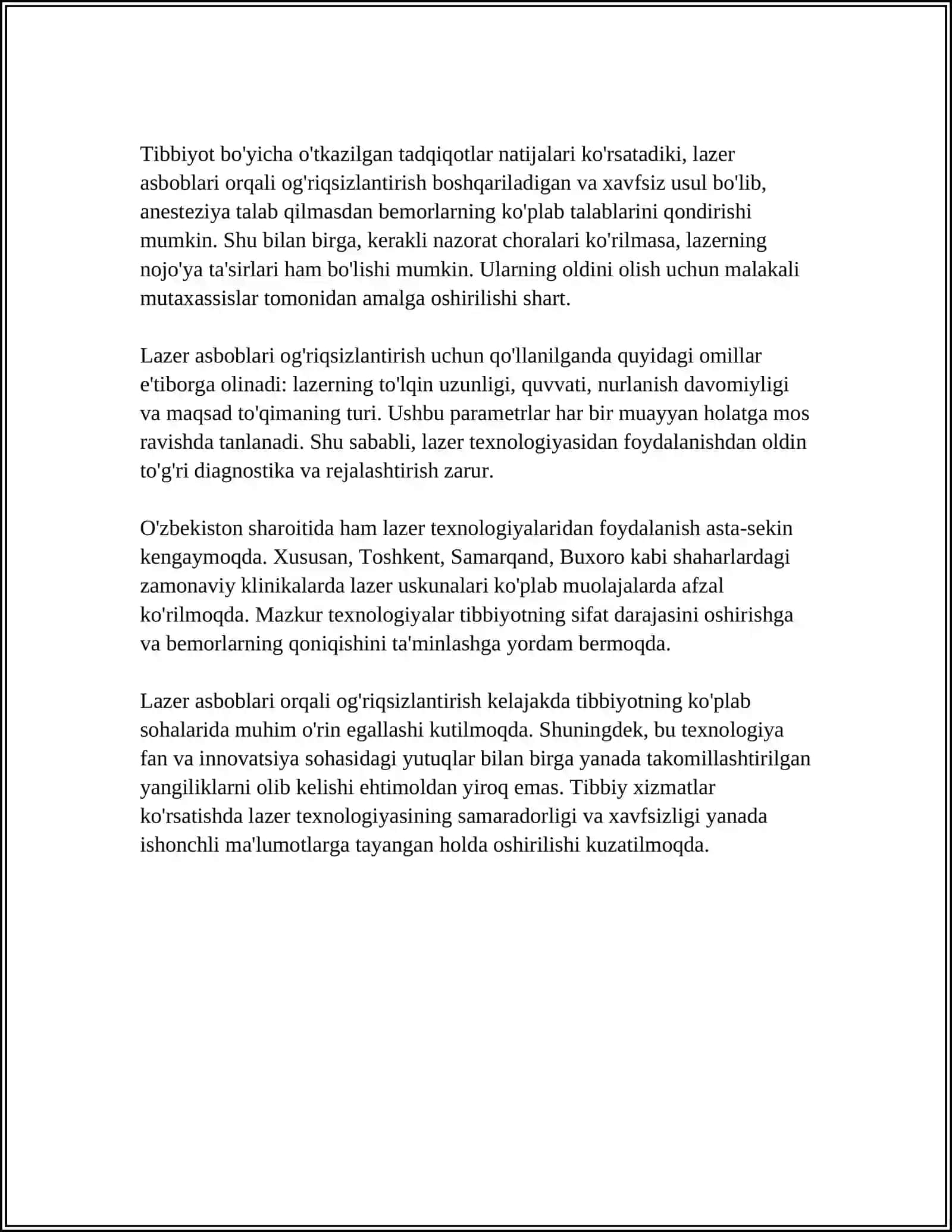 ZAMONAVIY OĞRIQSIZLANTIRISH USULLARI 4
