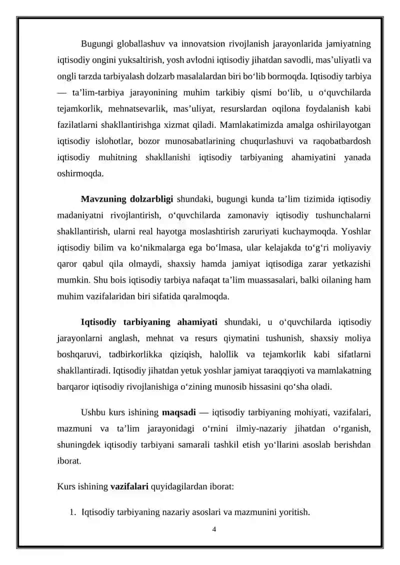IQTISODIY TARBIYA 4