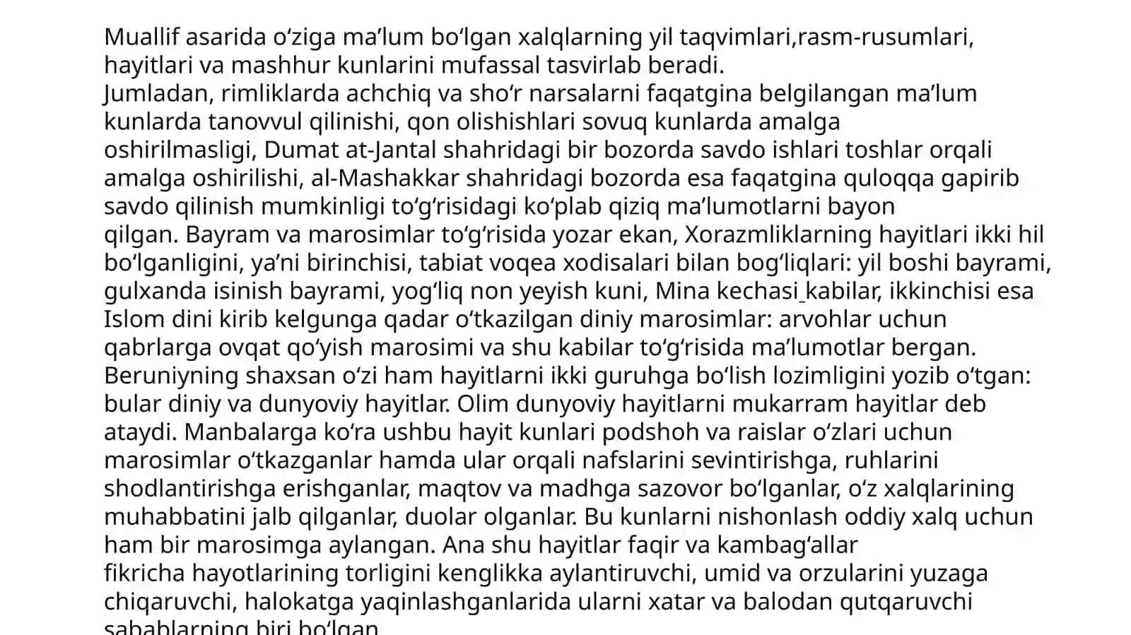 ABU RAYXON BERUNIY ASARLARIDA DINIY MAROSIMLARNING YORITILISHI 4