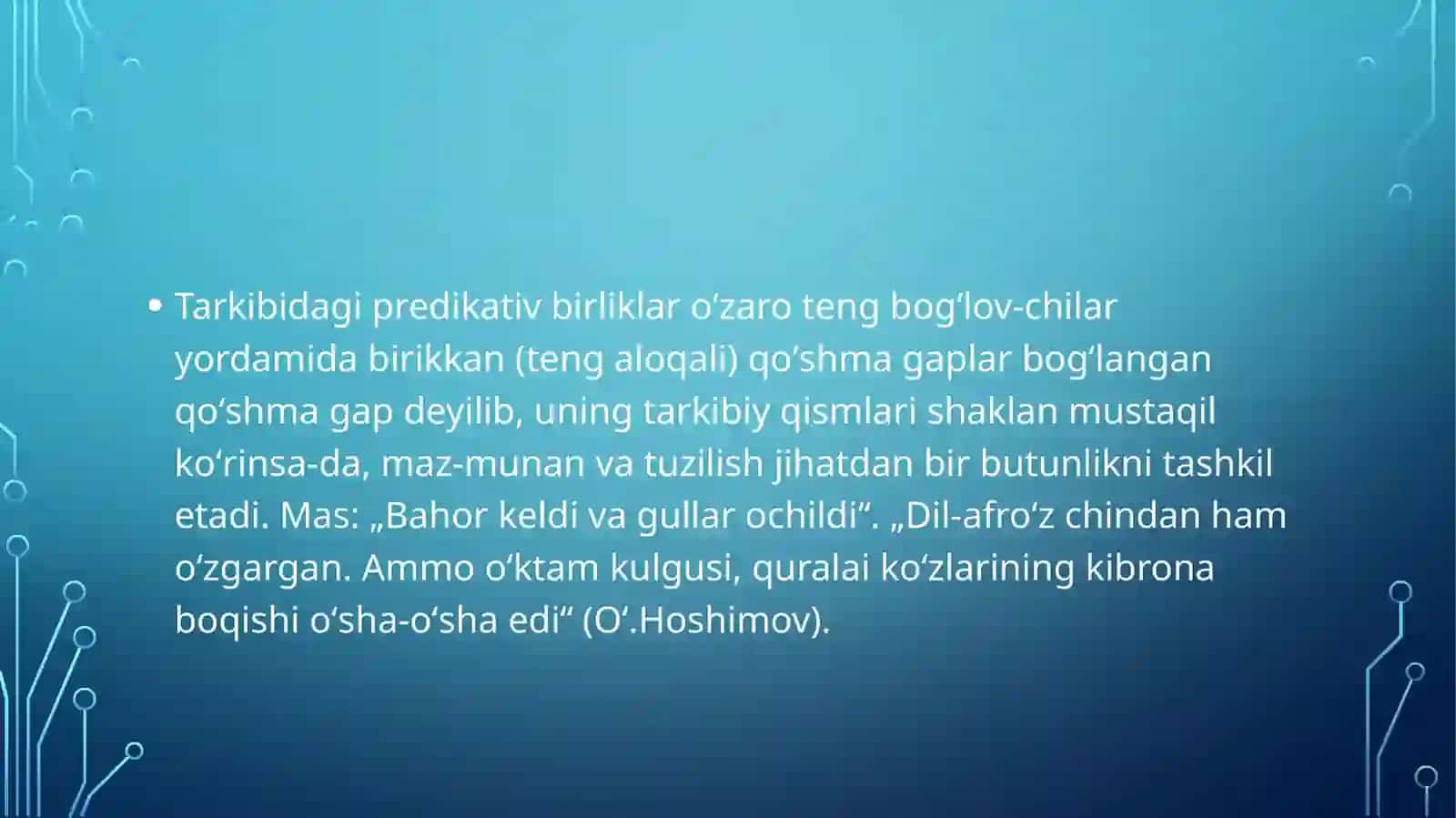 Qo’shma gaplar 4