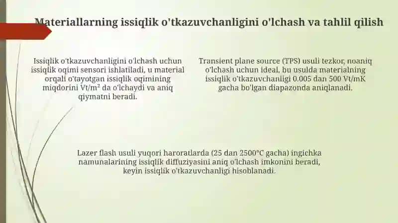 Issiqlik o'tkazuvchanligi 4