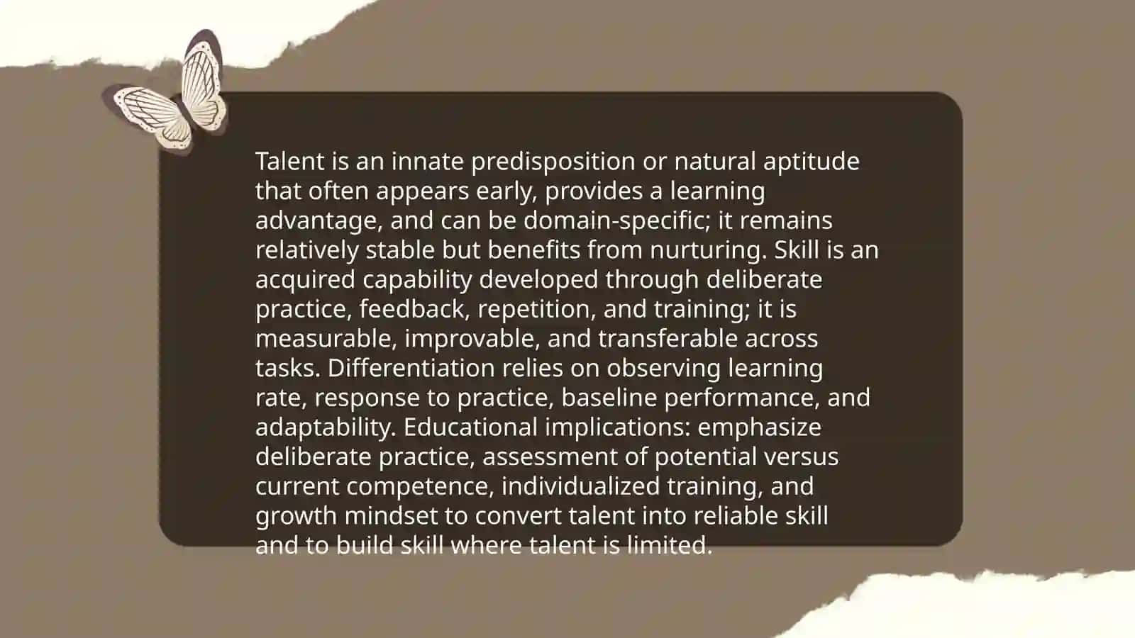 Talents and skills 4