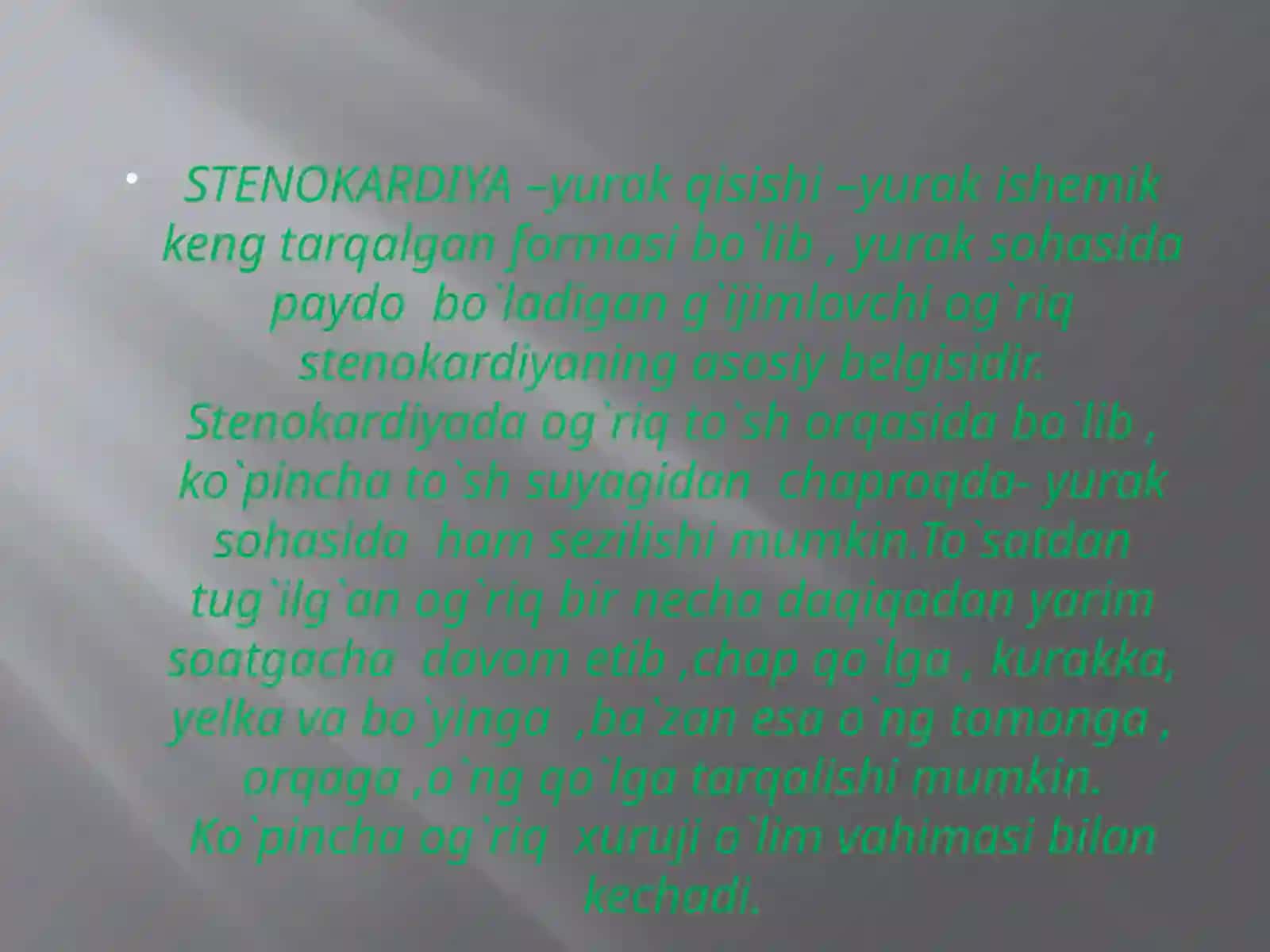 stenokardiya va miokard kasalliklari 4