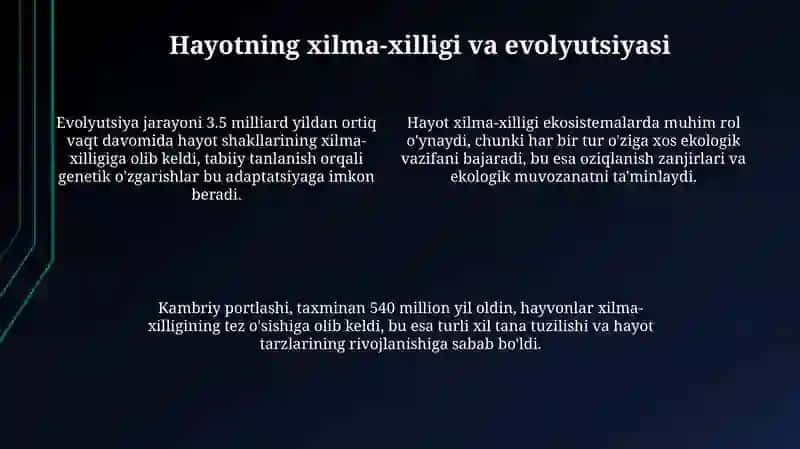 Hayot: Ta'riflar va Asoslar 4