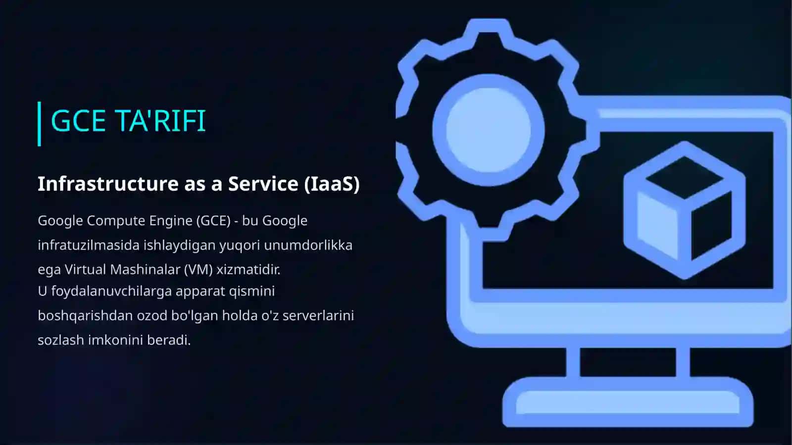 Google Compute Engine tomonidan taqdim etiladigan bulutli xizmatlar 4