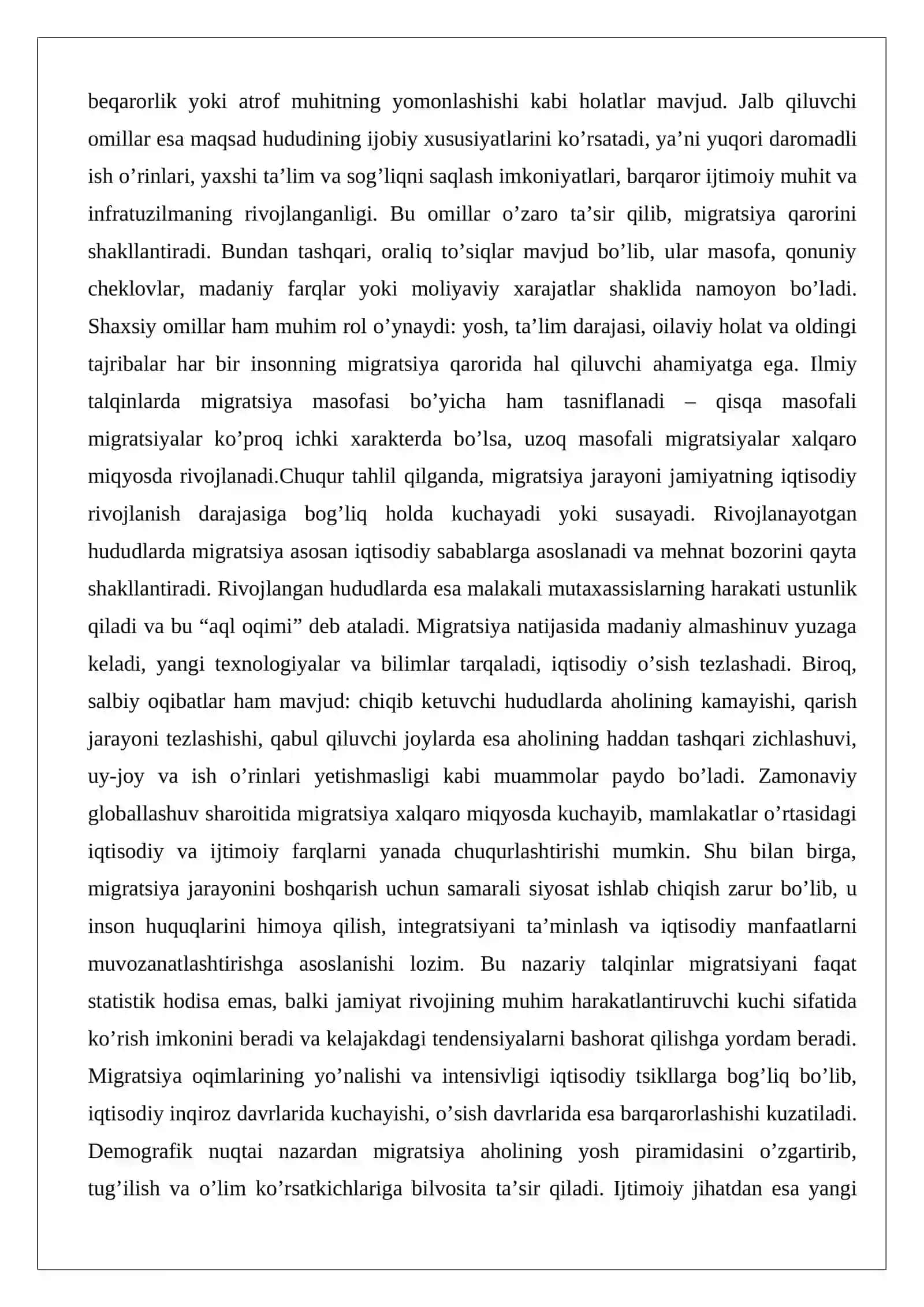 Aholi migratsiyasi – jamiyat rivojining omili 4