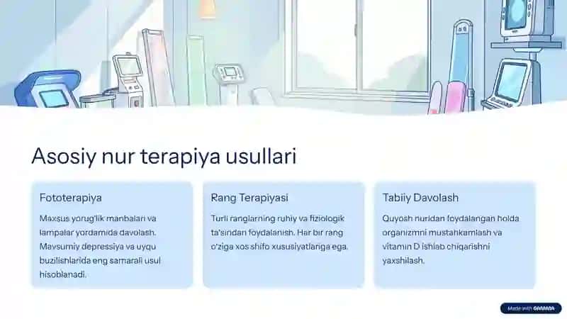 Nur terapiyasi fizik va texnik asoslari 4