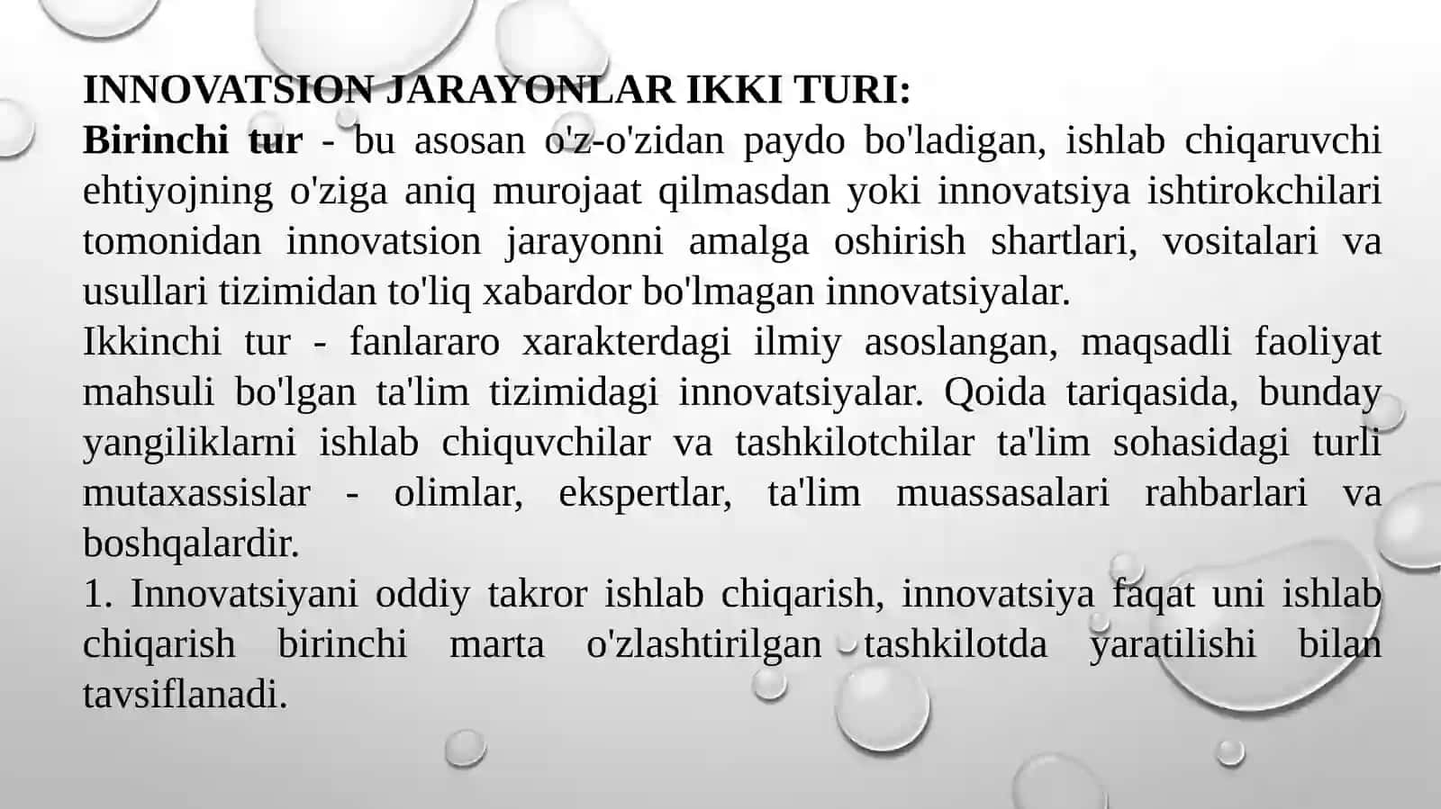 Innovatsion jarayon va faoliyatni diversifikatsiyalash 4