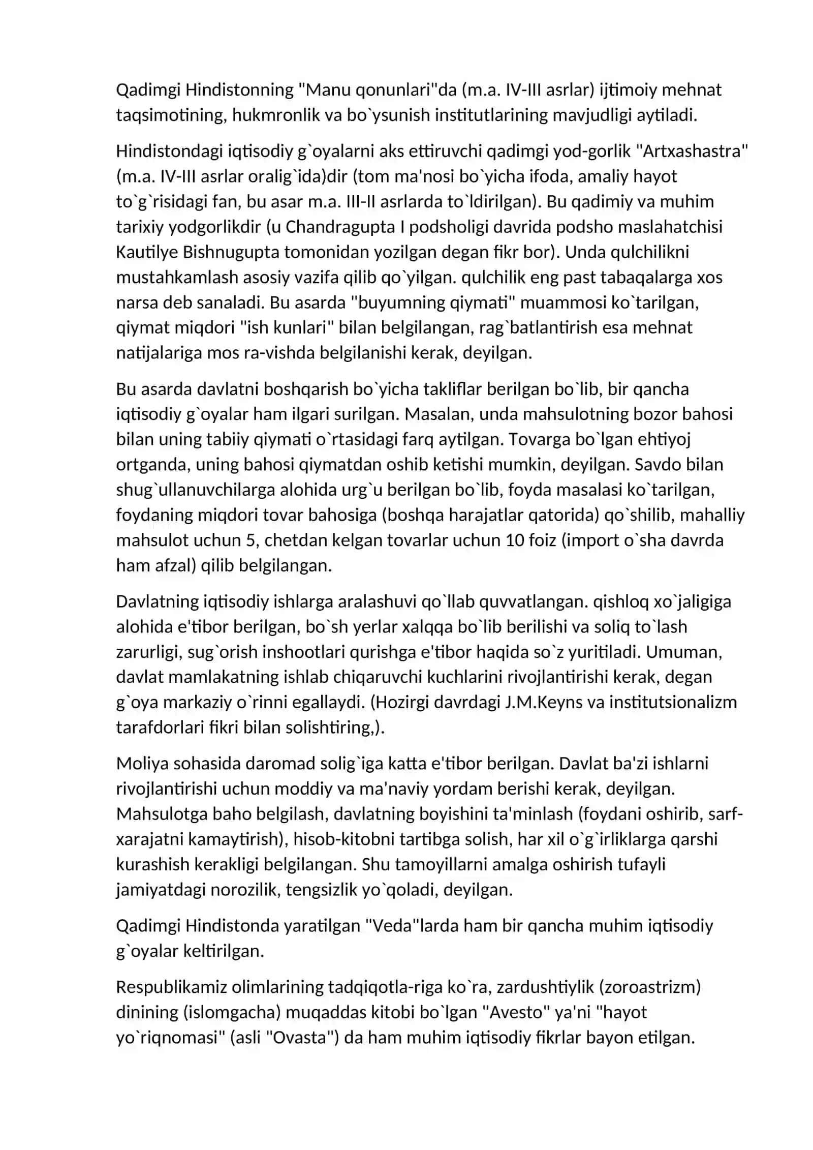 Qadimgi dunyo iqtisodiy g'oyalari 4