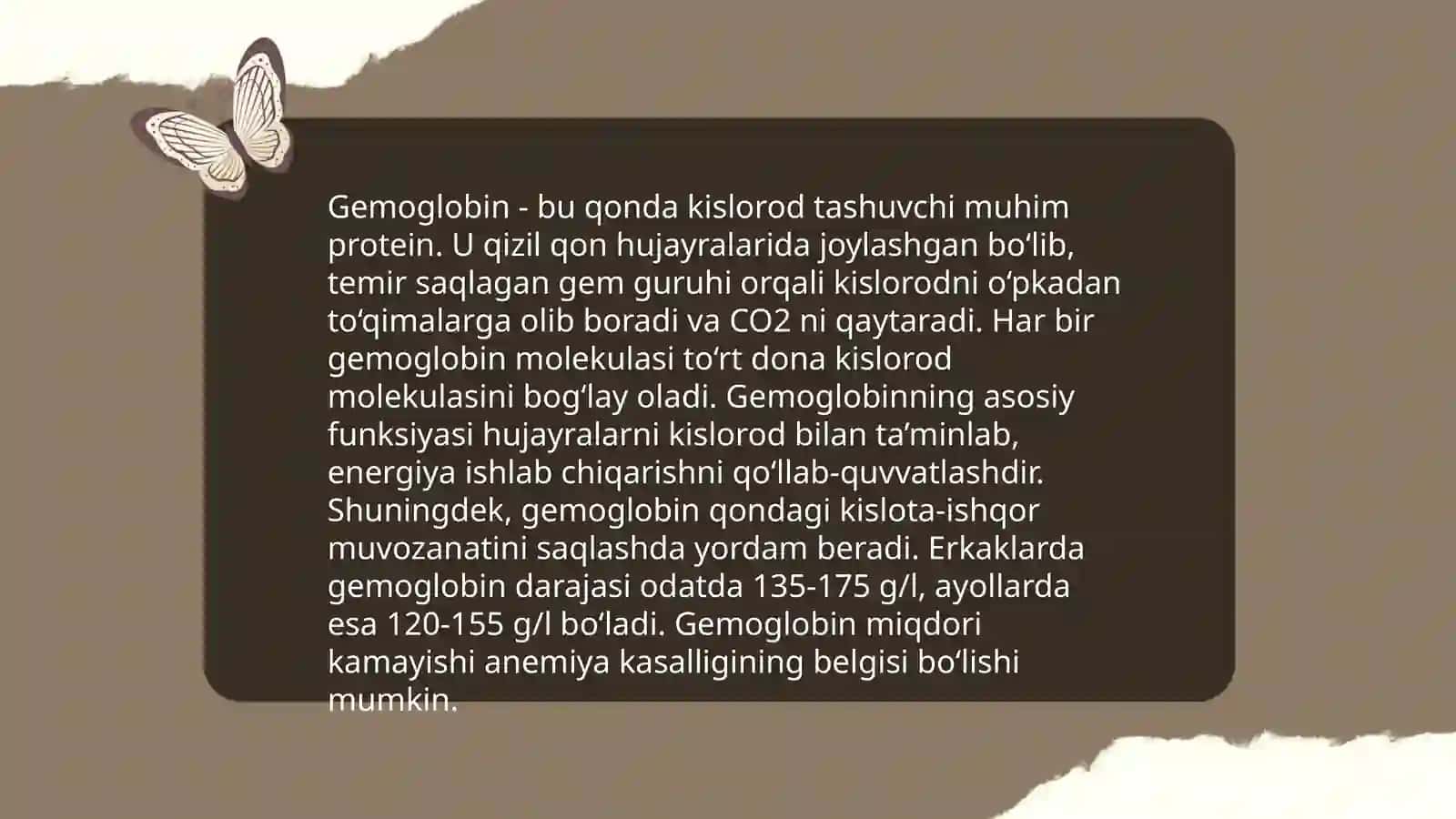 Gemoglabin va uning turlari.Kamqonlik 4