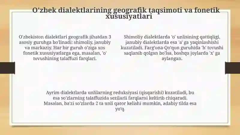O'zbek tilining dialektal xilma-xilligi 4