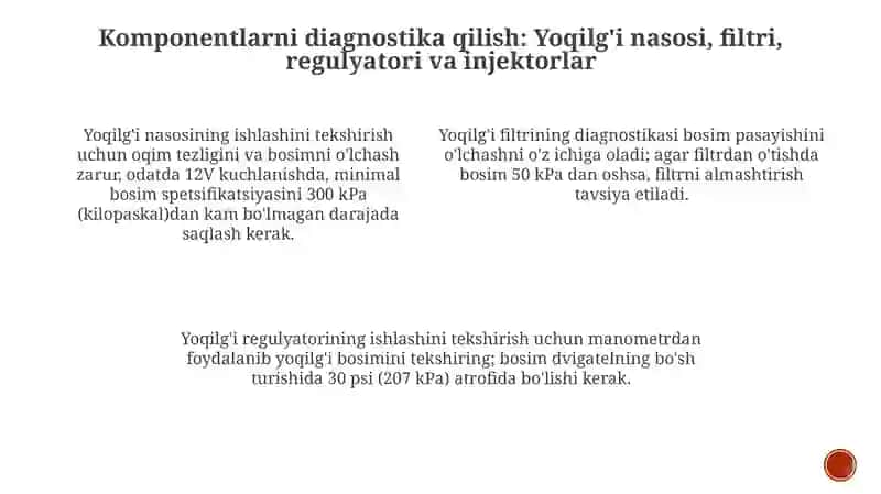 Yoqilg'i ta'minoti tizimi 4