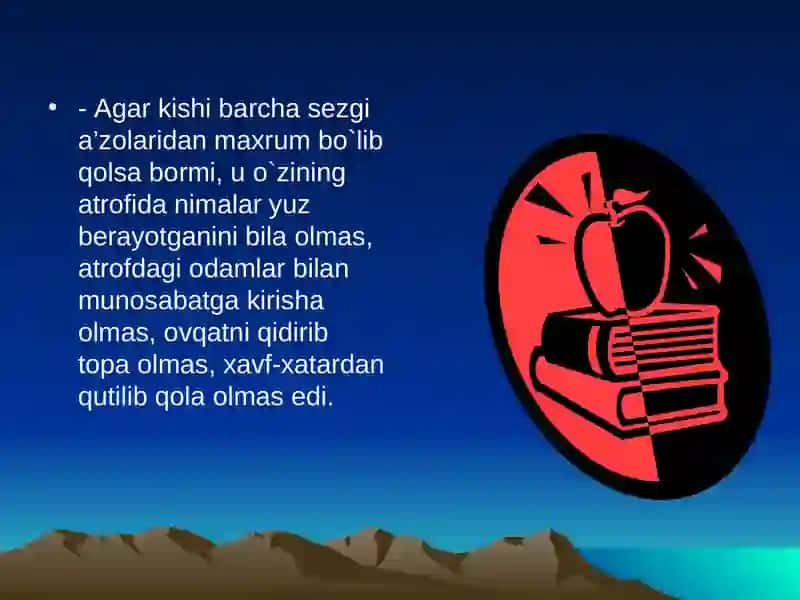 Sеzgi va uning turlari. 4