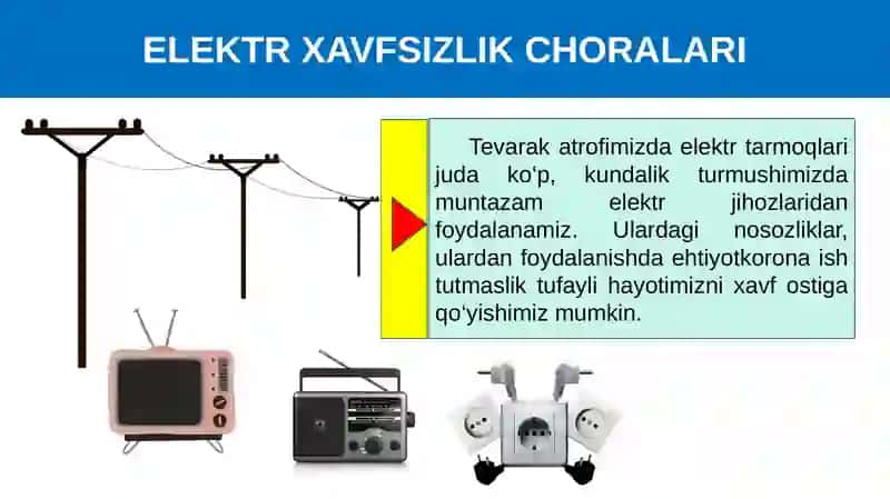 ELEKTR XAVFSIZLIK CHORALARI 4